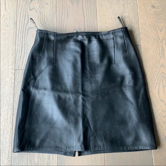 Vintage Skirts Vintage Genuine Leather Skirt Poshmark